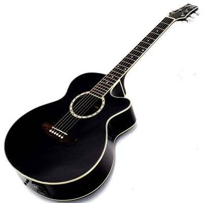 Ashton SL29CEQ Black Guit. Eletro Ac stica
